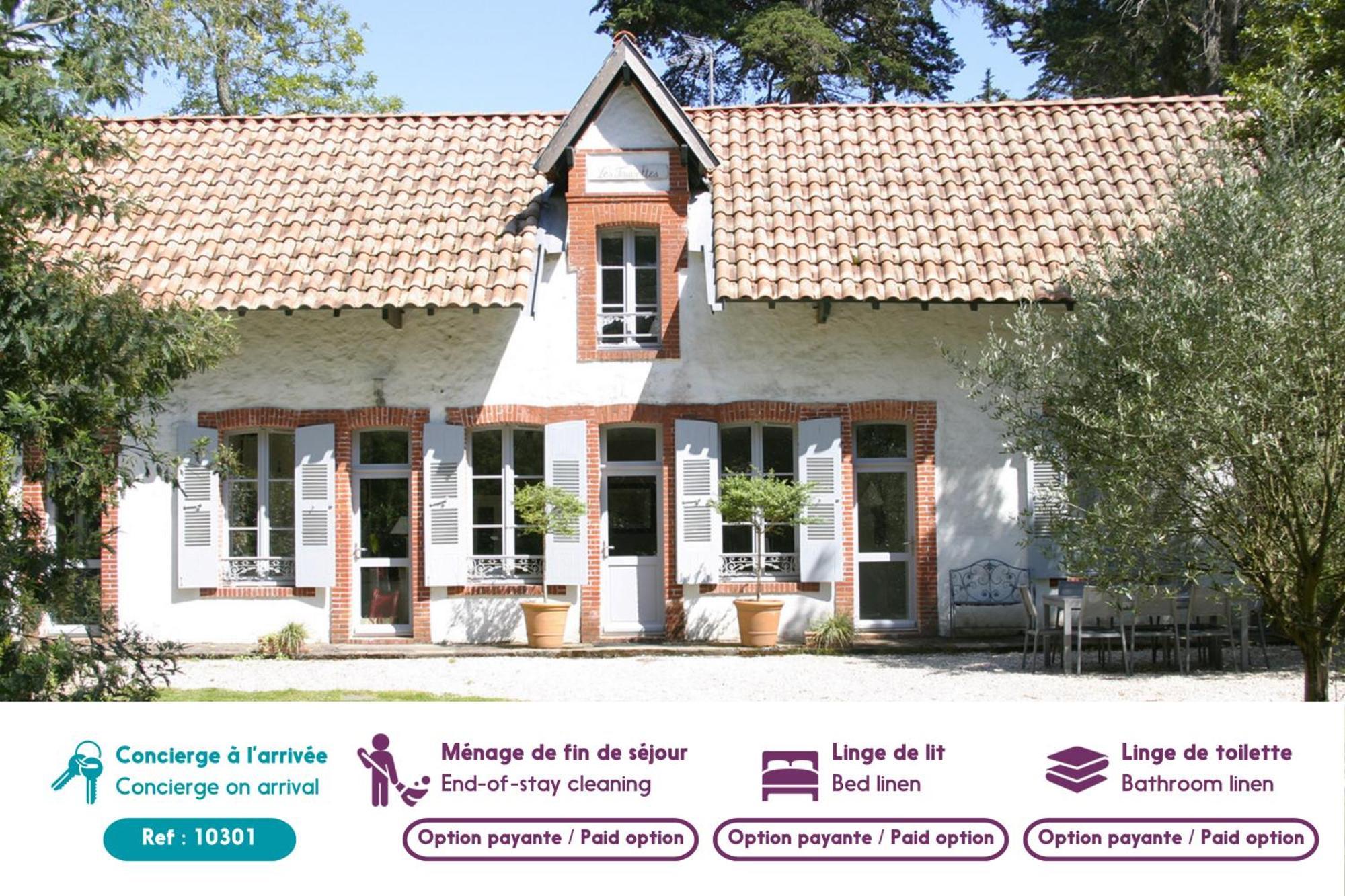 Villa Traditionnelle Pour 8 - 550M De La Plage 누아르무티에 앙 릴 외부 사진